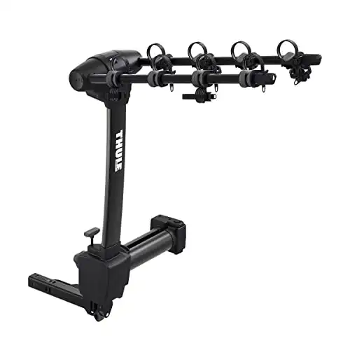 Thule Apex XT Swing Away Hanging Hitch Bike Rack, 4 Bike, Perfect for Traveling with Multiple Bikes - Quick, Tool-Free Installation, Suitable for a Wide Variety of Bike Sizes and Frame Styles